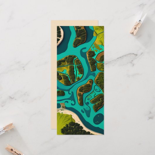 Futuristic Marshlands Karte (Vorderseite/Rückseite Beispiel)