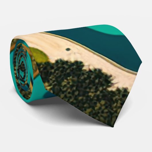 Futuristic Marshlands Krawatte (Gerollt)