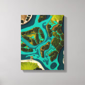 Futuristic Marshlands Leinwanddruck (Vorderseite)