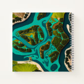 Futuristic Marshlands Notizblock (Rückseite)