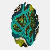 Futuristic Marshlands Ornament Karte (Rechts)
