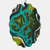 Futuristic Marshlands Ornament Karte (Links)