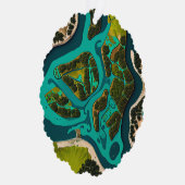 Futuristic Marshlands Ornament Karte (Rechts)
