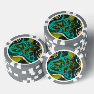 Futuristic Marshlands Pokerchips