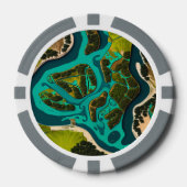 Futuristic Marshlands Pokerchips (Vorderseite)