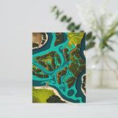 Futuristic Marshlands Postkarte (Stehend Vorderseite)