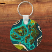 Futuristic Marshlands Schlüsselanhänger (Rückseite)