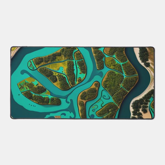 Futuristic Marshlands Schreibtischunterlage (Vorderseite)