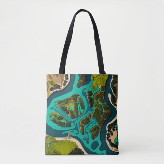 Futuristic Marshlands Tasche (Vorderseite)