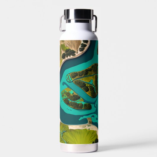 Futuristic Marshlands Trinkflasche (Vorne)