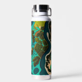 Futuristic Marshlands Trinkflasche (Rückseite)