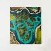 Futuristic Marshlands Wandteppich (Vorderseite)