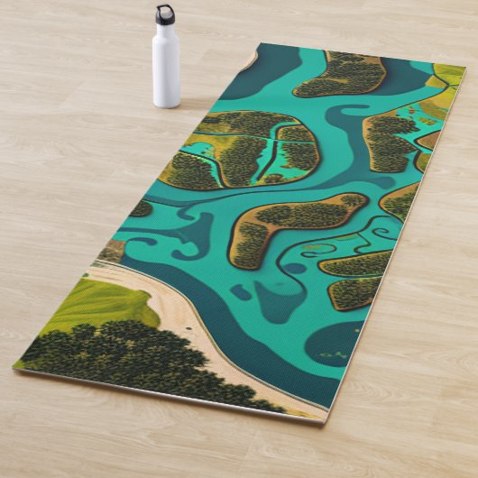 Futuristic Marshlands Yogamatte (Beispiel)