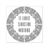Futuristic Maze Custom Ex Libris Stamp Permastempel (Design)