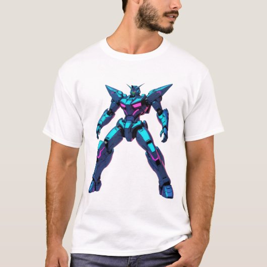 Futuristic Mecha Warrior T-Shirt (Vorderseite)