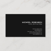 Futuristic Metal Chrome Triangles | Modern Visitenkarte (Rückseite)