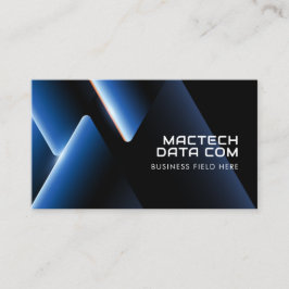 Futuristic Metal Chrome Triangles | Modern Visitenkarte