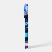 Futuristic Neon Cyberpunk Glitch Anime Case iPhone Hülle (Linke Seite)