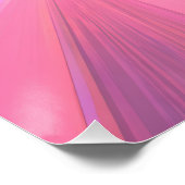 Futuristic Neon Speed Tunnel Art Poster (Ecke)