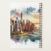 Futuristic New York City Skyline & Liberty Planer (Rückseite)