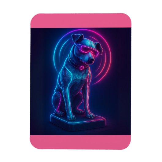 Futuristic Nipper RCA Victor Dog Magnet (Vertikal)