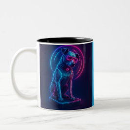 Futuristic Nipper RCA Victor Dog Zweifarbige Tasse
