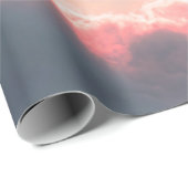 Futuristic platforms in the clouds at twilight geschenkpapier (Rolleneckpunkt)