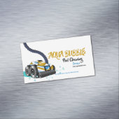 Futuristic Pool Clearing Robot Magnetische Visitenkarte (Beispiel)