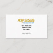 Futuristic Pool Clearing Robot Visitenkarte (Rückseite)