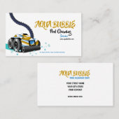 Futuristic Pool Clearing Robot Visitenkarte (Vorne/Hinten)