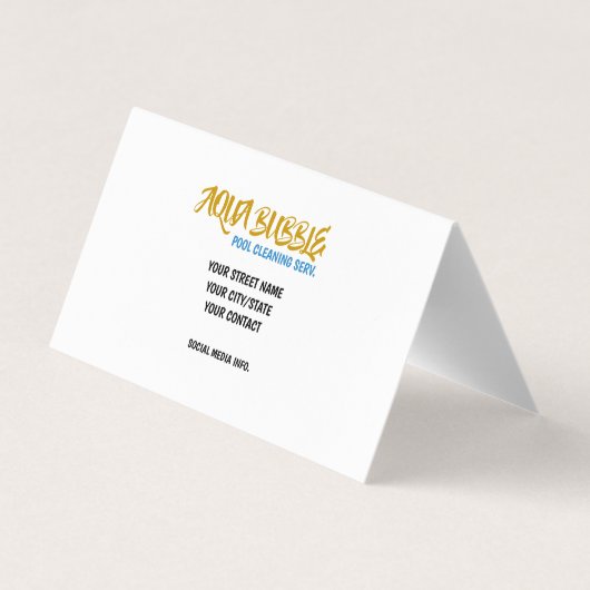 Futuristic Pool Clearing Robot Visitenkarten (Rückseite)