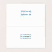 Futuristic Pool Clearing Robot Visitenkarten (Innenseite Aufgefaltet)