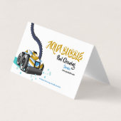 Futuristic Pool Clearing Robot Visitenkarten (Vorderseite)