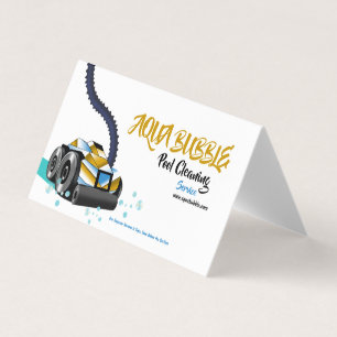 Futuristic Pool Clearing Robot Visitenkarten