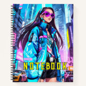 Futuristic Pop Star 0002 Notizblock (Vorderseite)