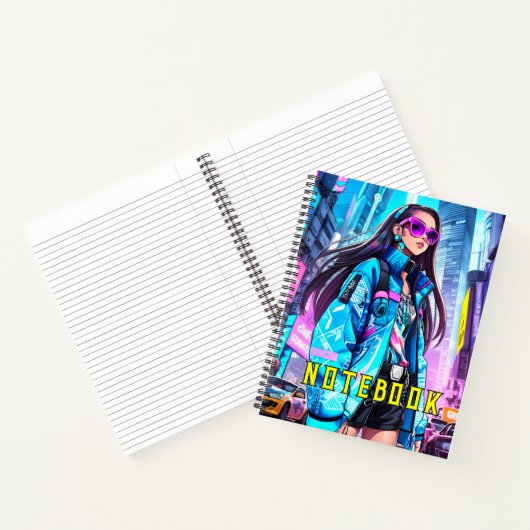 Futuristic Pop Star 0002 Notizblock (Innenseite)