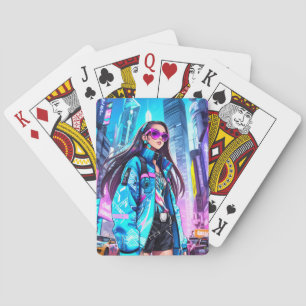 Futuristic Pop Star 0002 Spielkarten