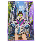 Futuristic Pop Star 0003 Mittlere Geschenktüte (Vorderseite)