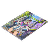 Futuristic Pop Star 0003 Notizblock (Linke Seite)