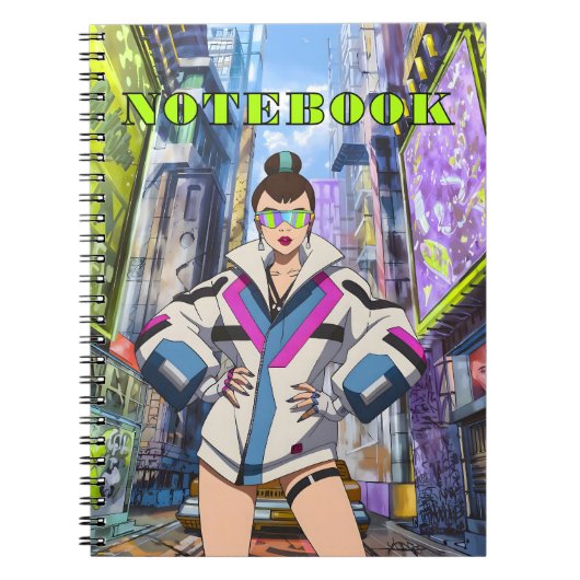 Futuristic Pop Star 0003 Notizblock (Vorderseite)
