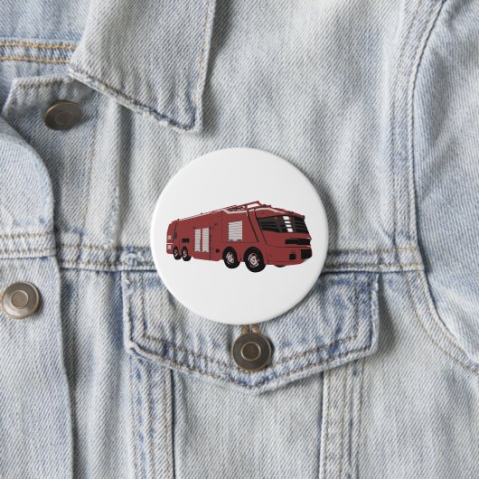 Futuristic Red Sci-Fi Command Vehicle Button (Beispiel)