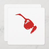 Futuristic Red Tech Design."Perfect for tech lover Einladung (Vorne/Hinten)