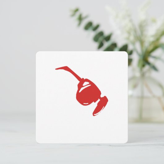 Futuristic Red Tech Design."Perfect for tech lover Einladung (Stehend Vorderseite)