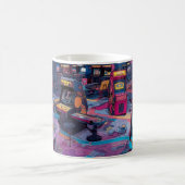 Futuristic Retro Arcade in Outer Space Kaffeetasse (Mittel)