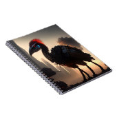 Futuristic Robot Australian Emu, Notebook Notizblock (Rechte Seite)