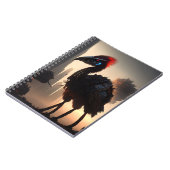 Futuristic Robot Australian Emu, Notebook Notizblock (Linke Seite)