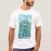 Futuristic Robot Illustration - Cybernetic Tech Ar T-Shirt (Vorderseite)