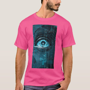 Futuristic Scifi Roboter Eyes Cyberpunk Art Eye T-Shirt
