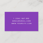 Futuristic Software Developer Retro City Landscape Visitenkarte (Rückseite)