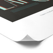 Futuristic Space Poster - Astronauten auf Erden (Ecke)